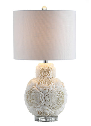 Seashell Rosette 24" LED Table Lamp, Cream