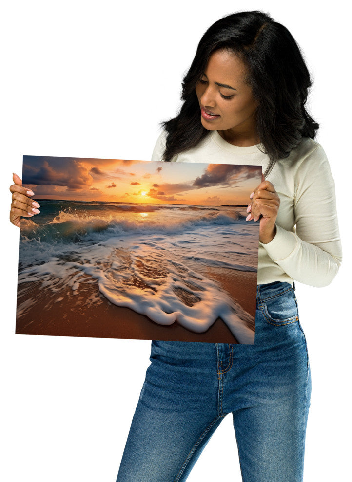 Coastal Artwork: California Dreamin' Photorealistic Digital Art Loose, 12" X 16"