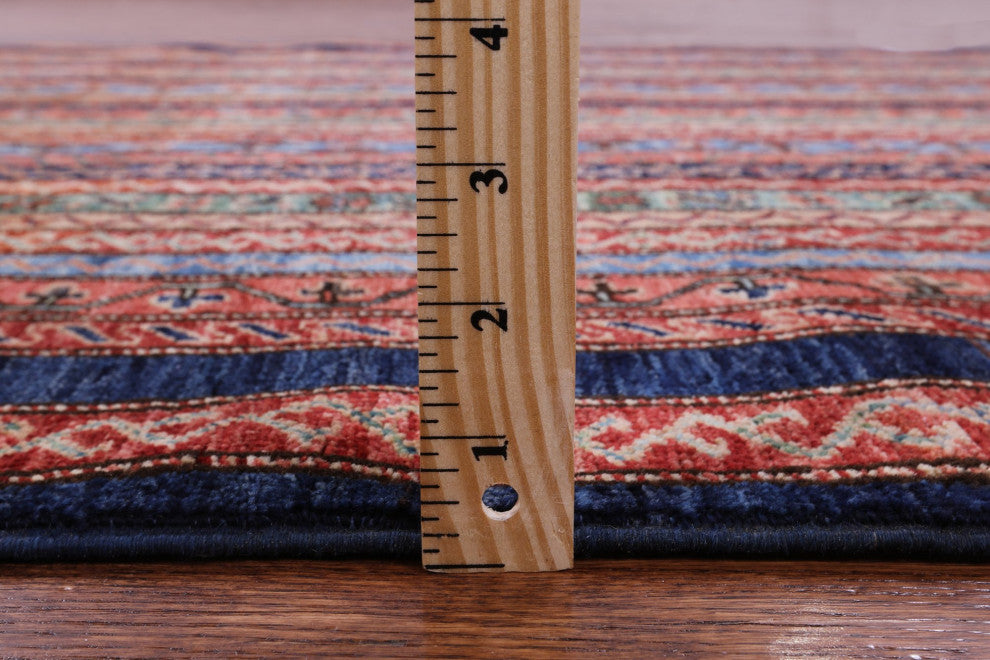 Handmade Persian Gabbeh Shall Wool Rug 4' 2" X 5' 11" Q11156