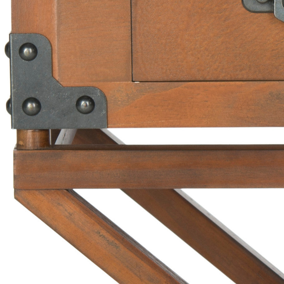 Safavieh Dunstan Accent Table With Storage Drawer, Autumn Leaf