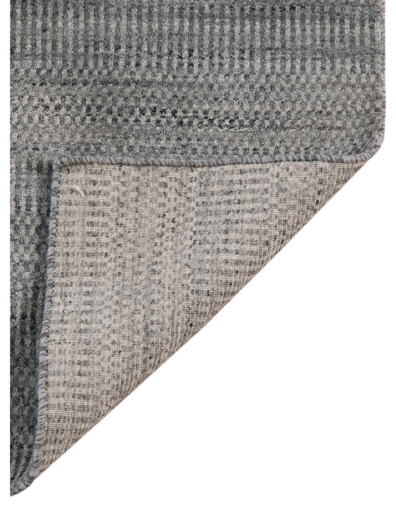 Rufina Handmade Wool Blend Area Rug, Silver, 2'x3'