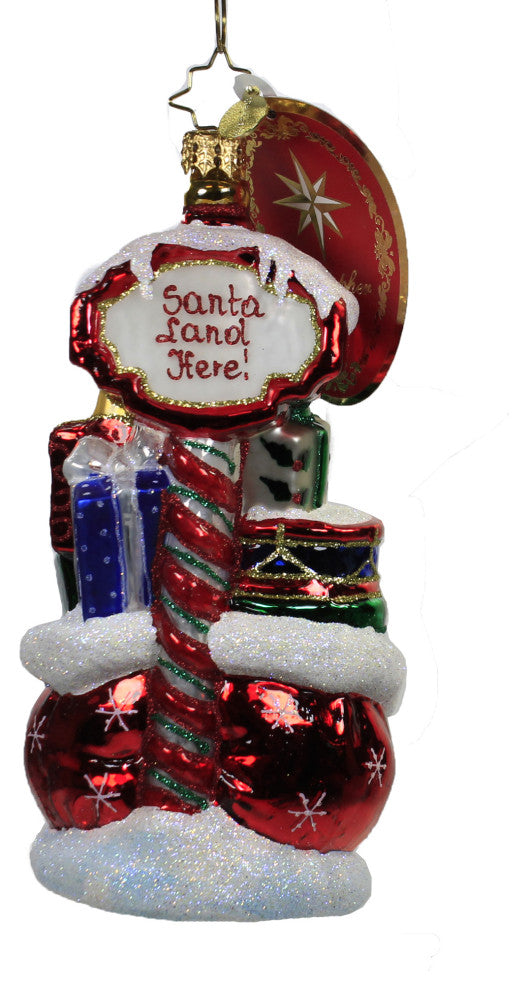 Christopher Radko Santa's Landing Pad Tree Ornament Christmas Gifts