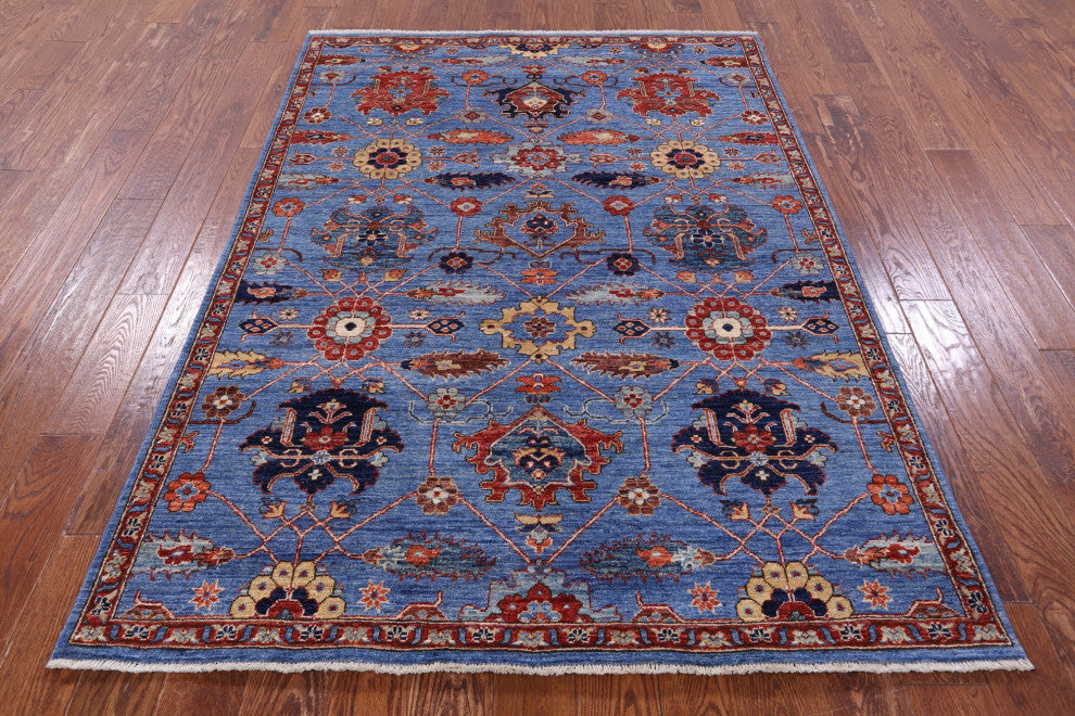 Persian Fine Serapi Handmade Wool Rug 5' 0" X 6' 9" - Q12869