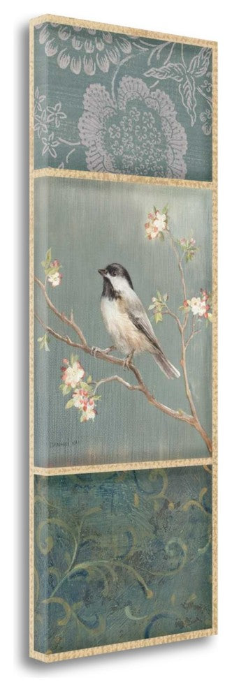 "Black Capped Chickadee - Wag" By Danhui Nai, Giclee on Gallery Wrap Canvas