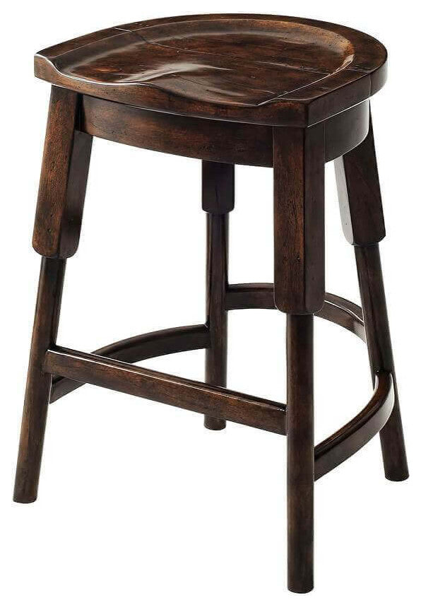 Rustic English Bar Stool