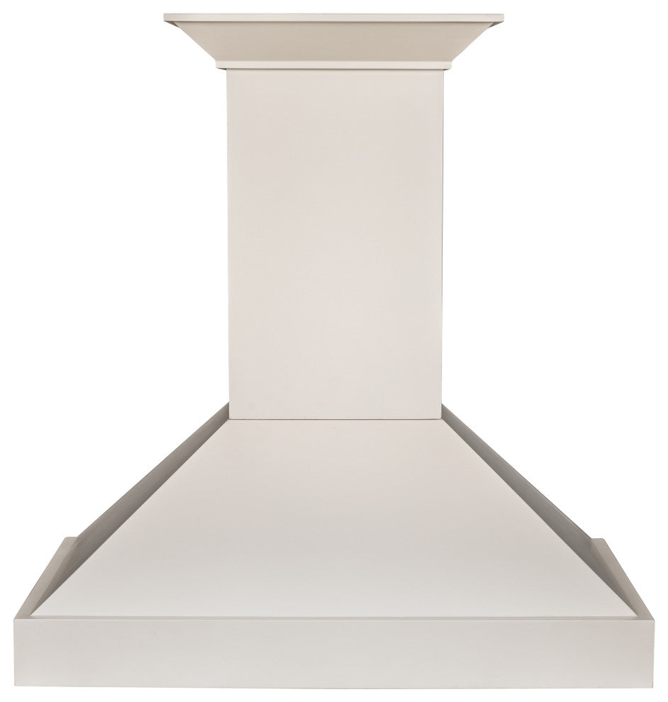 ZLINE 36 in. Wooden Wall Mount Range Hood, White Includes Motor, KBTT-36