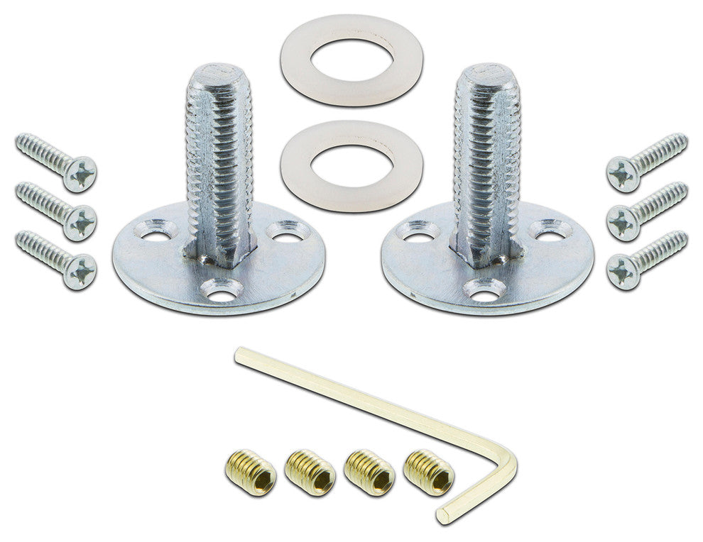 Double Rope Rosette With New York Knob, Unlacquered Brass
