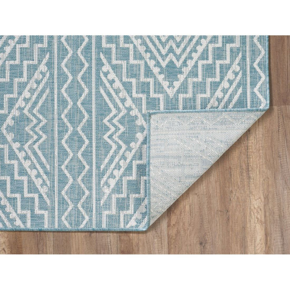 KAS Provo 5779 Aqua Quinn Area Rug, 7'10"x10'10"