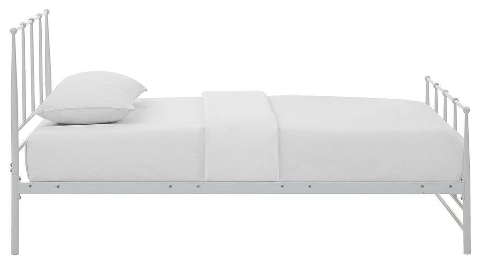 Modway Estate Twin Bed, White