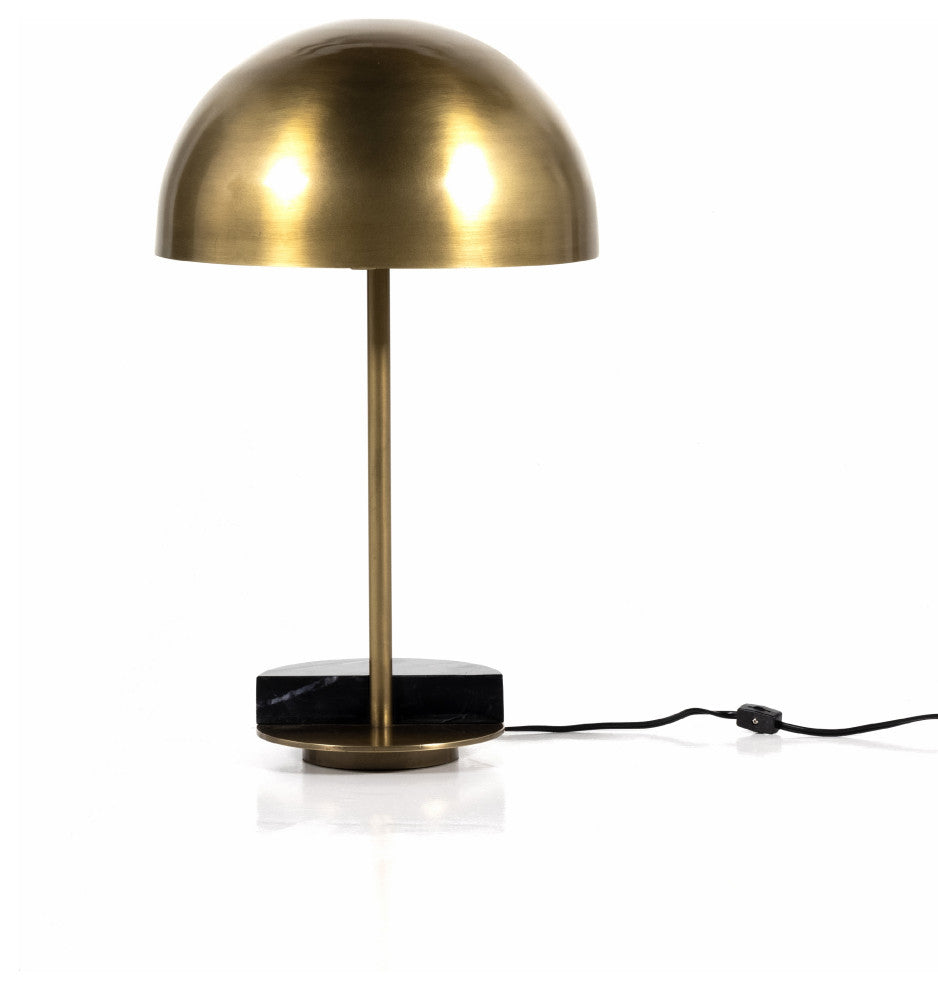 Zanda Table Lamp, Black Italian Marble