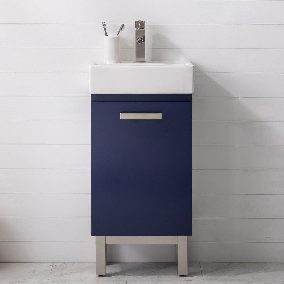 Stella Modern Blue 16.5" Single Sink Vanity