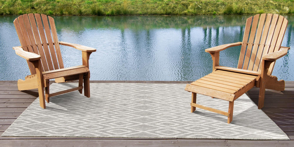 Rug Jill Zarin Jill Zarin Outdoor Gray Rectangular 7' 10 x 10' 0