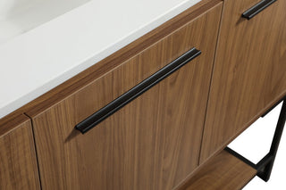 Sue Walnut Brown-Light Bathroom Vanity, Walnut Brown, 48"