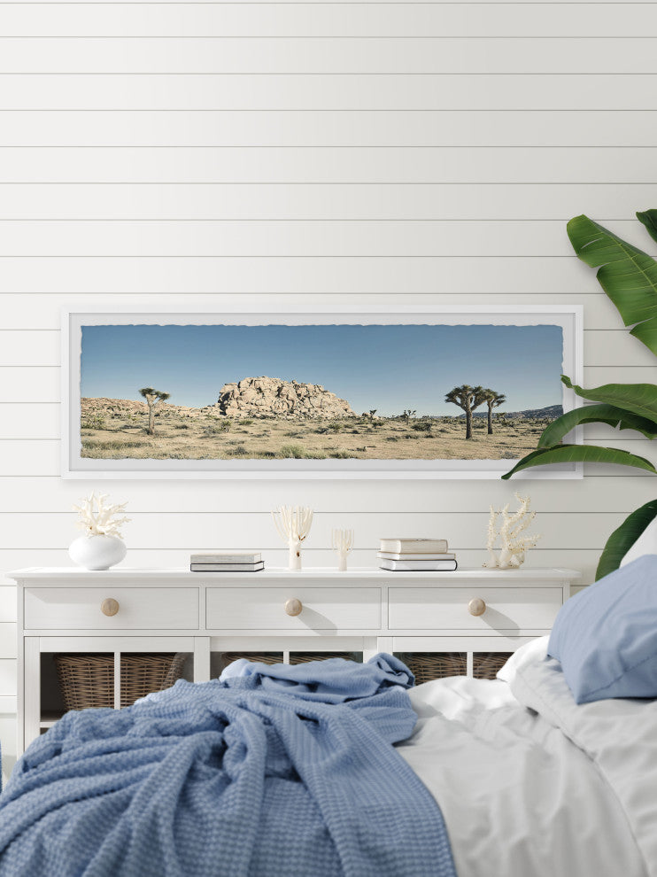 "Beauty Everywhere" Framed Painting Print, 30x10