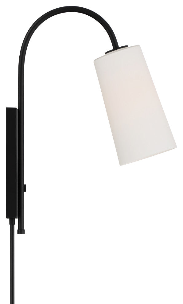 Alexa 1 Light Matte Black Wall Mount