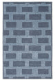 Roma Boxes Indoor Rug Denim 2'3"x8'
