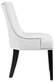 White Marquis Dining Chair Faux Leather Set of 2