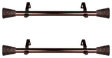 Maira Side Curtain Rods 12-20", Bronze