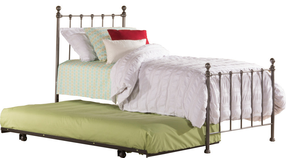 Hillsdale Molly Twin Metal Bed With Roll Out Trundle