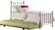 Hillsdale Molly Twin Metal Bed With Roll Out Trundle
