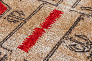 Teec Nos Crush OKA  Red  Area Rug, 7'7"x7'7"