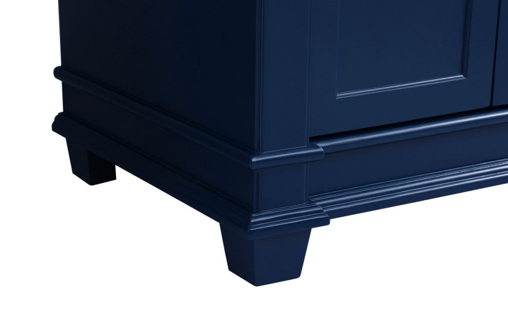 Home Living 60" Double Bathroom Vanity Set, Blue