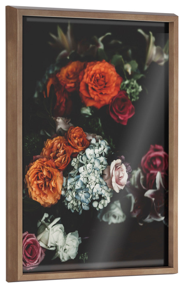 Blake Abundance Framed Printed Glass by Alicia Abla, Gold 18x24