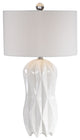 Uttermost Malena Glossy White Table Lamp