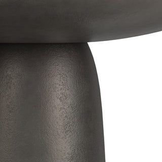 Alexa Cast Aluminum Coffee Table in Black Nickel