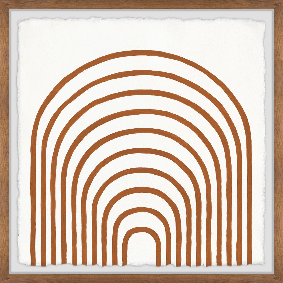 "Tunneled Archway" Framed Painting Print, 32x32