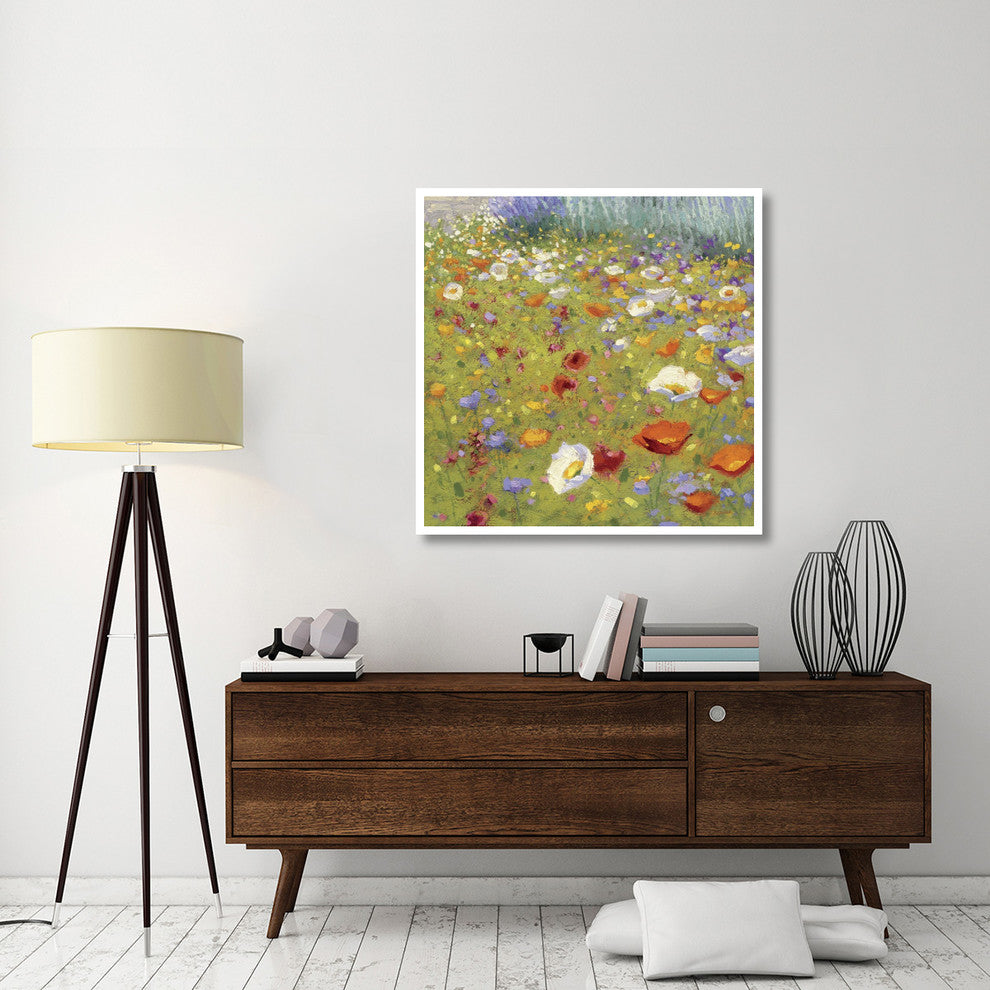 "Champ de Fleur II" Digital Paper Print by Shirley Novak, 42"x42"