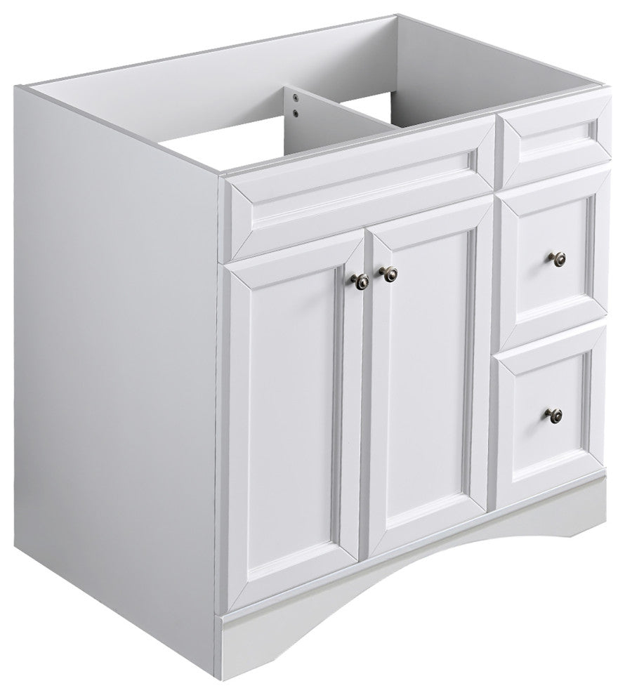 36" Single Bathroom Vanity Base with Drawers