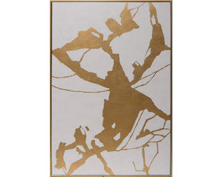 Fractured Fix, 40"x60, Gold Floater Frame