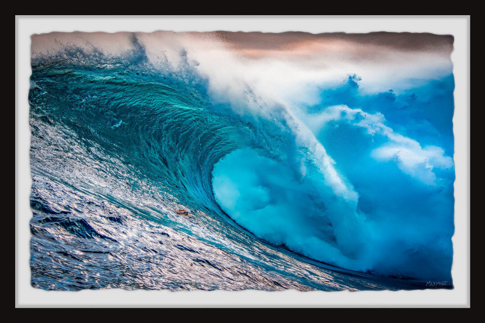 "The Perfect Wave" Framed Painting Print, 12x8