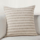 Linna Linen Blend Fabric Throw Pillow by Kosas Home, Beige, 24x24