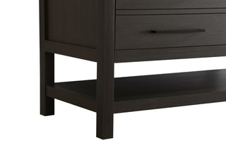 Home Living 30" Single Bathroom Vanity, Mocha Brown With Backsplash