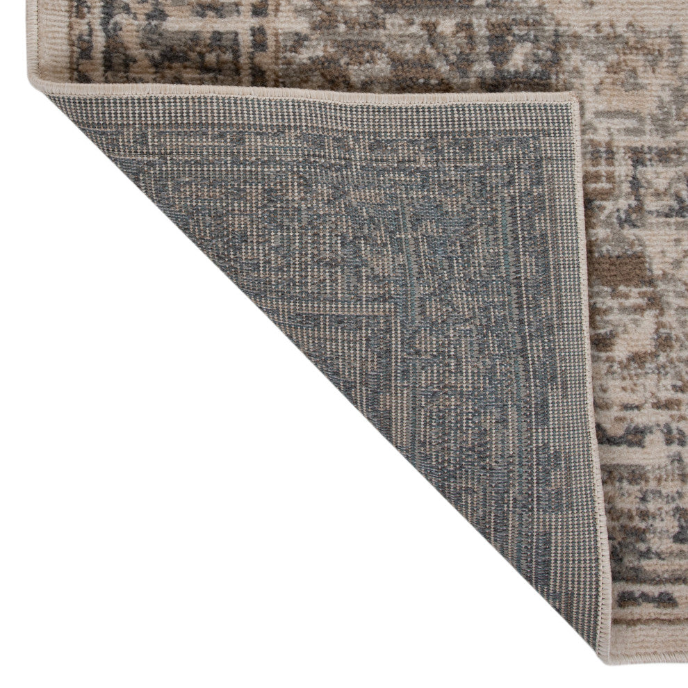 Alpine Hashlei Area Rug, Beige, 7'10" x 10'2", Medallion