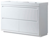 Vanity Art Double-Sink Bathroom Vanity With Resin Top, 48"
