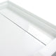 Transolid Linear 60"x32" Rectangular Alcove Shower Base with Left Hand Drain, Grey, Right Hand