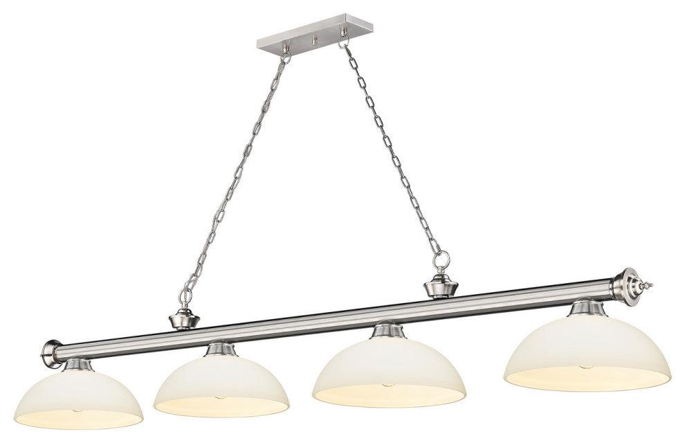 Zlite 2306-4BN-DMO14 4-Light Billiard, Matte Opal