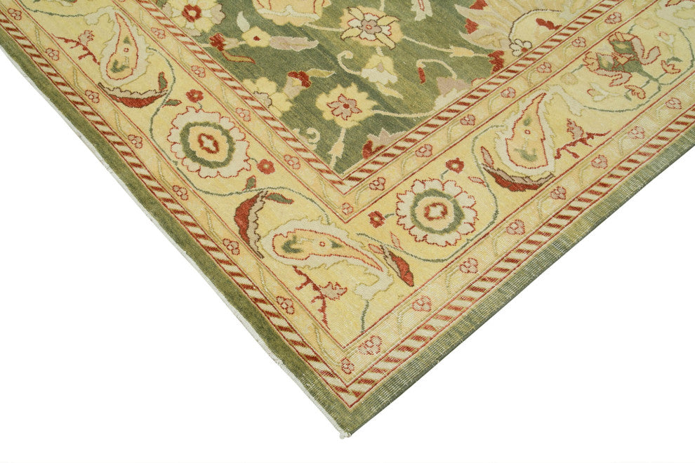 Rug N Carpet - Handwoven Oriental 8' 10" x 11' 10" Soft Oushak Area Rug