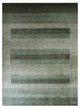 HAND KNOTTED LOOM WOOL ECO-FRIENDLY AREA RUGS - Rectangle, Green, Contemporary