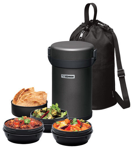 Stainless Steel Vacuum Insulated Tiffin Box, Gun Metallic