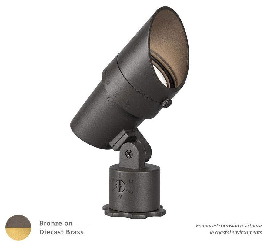 WAC Lighting LED 12V Accent Light, Bronzed Brass