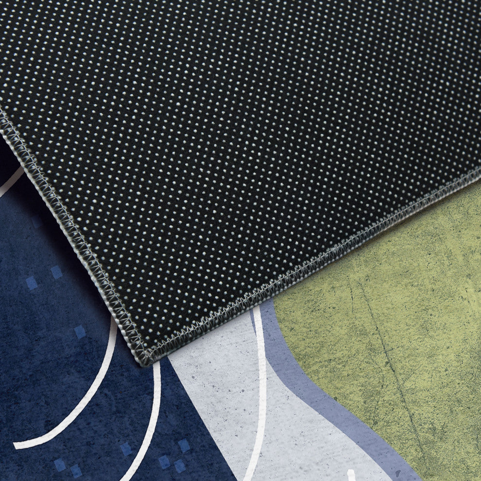 Aura Geometric Art Area Rug, 5'x7.5'