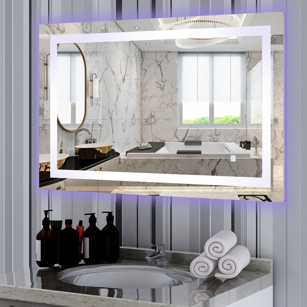 Vanity Art LED Lighted Vanity Bathroom Mirror With Touch Sensor, 39.5
