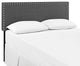 Phoebe Full Upholstered Fabric Headboard, Gray