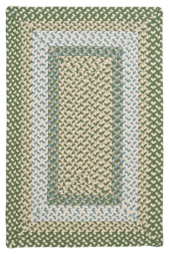 Colonial Mills Rug Montego Lily Pad Green Square
