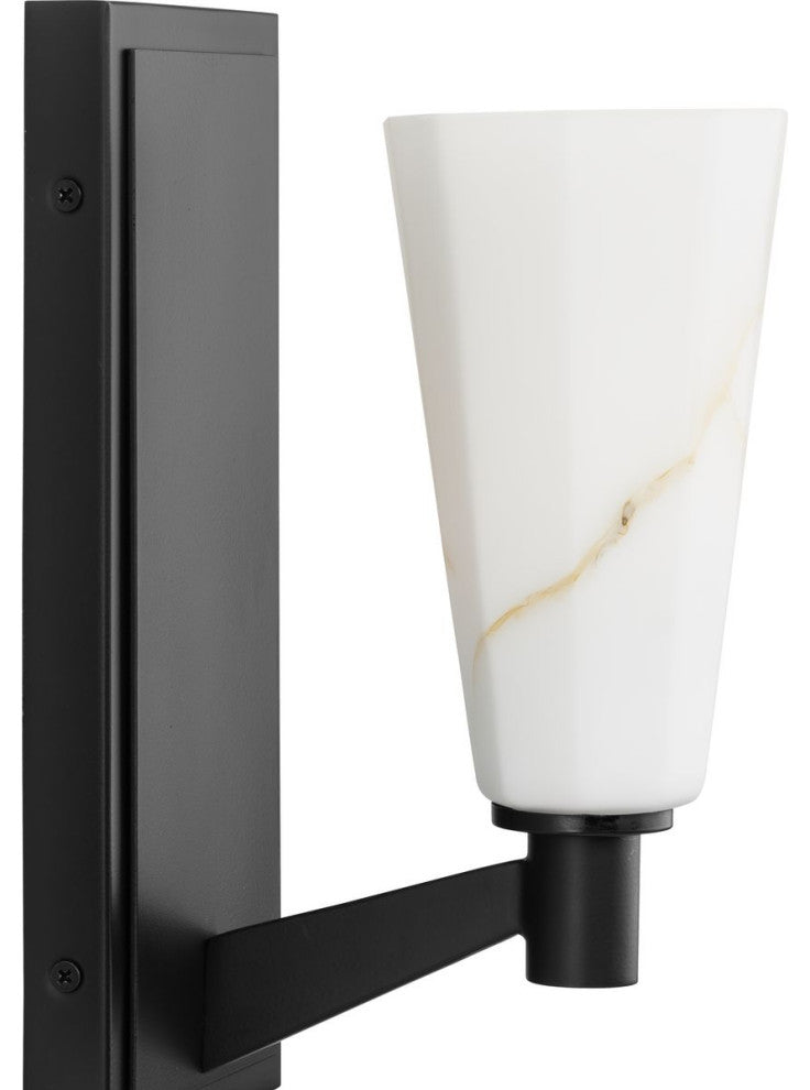 Tosca Collection One-Light Luxe Wall Bracket, Matte Black