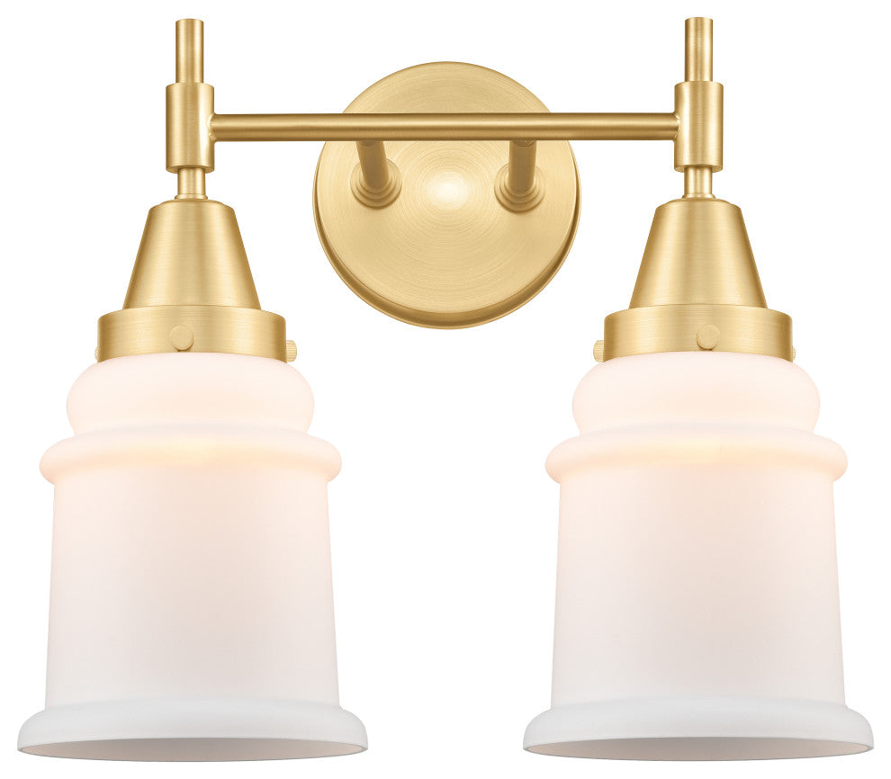 Innovations 447-2W-SG-G181 2-Light Bath Vanity Light, Satin Gold